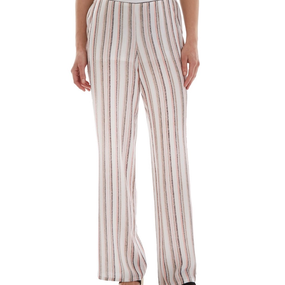 BCX White Wide-Leg Beach Pants Size M